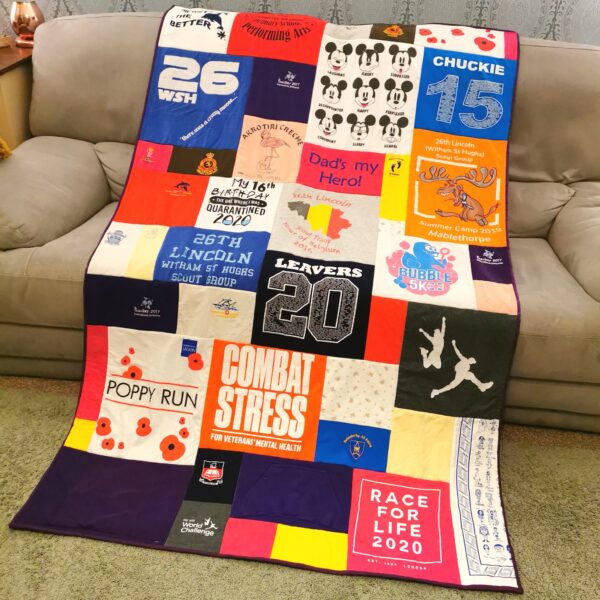 A large custom blanket