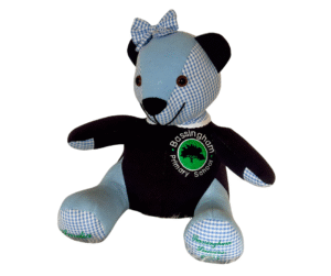 memory bear made using school uniform